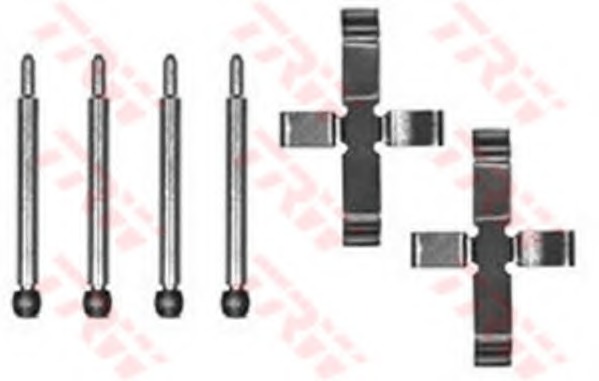 Set accesorii, placute frana PFK152 TRW - Frana disc Set accesorii, placute frana PFK152 TRW - Frana disc