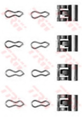 Set accesorii, placute frana PFK213 TRW - Componente/ accesorii frana Set accesorii, placute frana PFK213 TRW - Componente/ accesorii frana