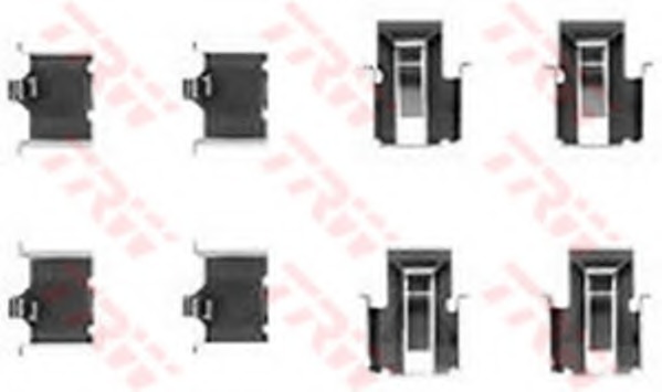 Set accesorii, placute frana PFK236 TRW - Componente/ accesorii frana Set accesorii, placute frana PFK236 TRW - Componente/ accesorii frana
