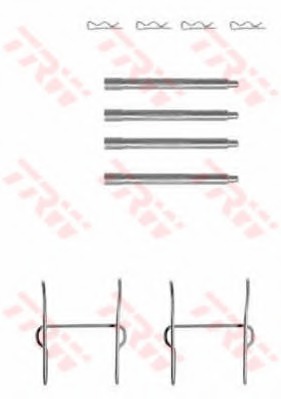 Set accesorii, placute frana PFK357 TRW - Componente/ accesorii frana Set accesorii, placute frana PFK357 TRW - Componente/ accesorii frana