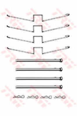 Set accesorii, placute frana PFK358 TRW Set accesorii, placute frana PFK358 TRW
