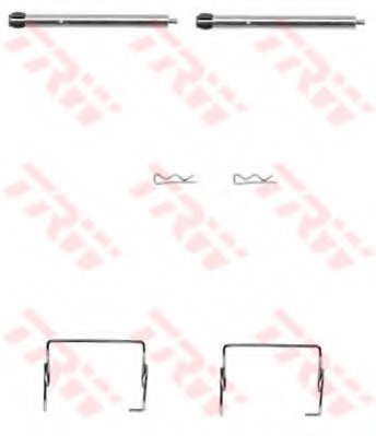 Set accesorii, placute frana PFK371 TRW - Componente/ accesorii frana Set accesorii, placute frana PFK371 TRW - Componente/ accesorii frana