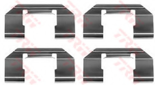 Set accesorii, placute frana PFK376 TRW - Frana disc Set accesorii, placute frana PFK376 TRW - Frana disc