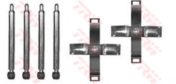 Set accesorii, placute frana PFK387 TRW - Componente/ accesorii frana