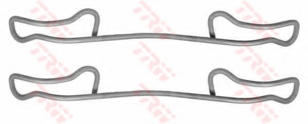 Set accesorii, placute frana PFK391 TRW - Componente/ accesorii frana