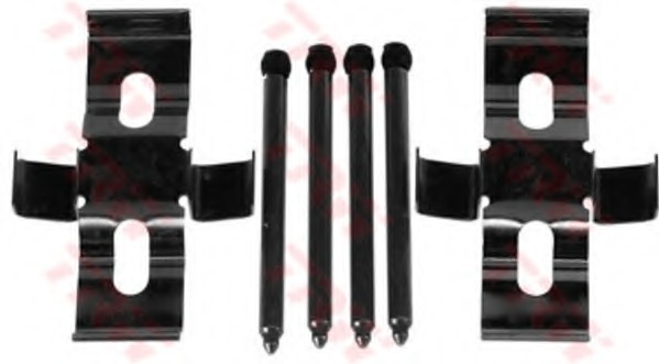 Set accesorii, placute frana PFK445 TRW - Componente/ accesorii frana