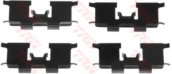 Set accesorii, placute frana PFK522 TRW - Frana disc Set accesorii, placute frana PFK522 TRW - Frana disc