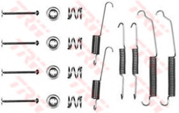 Set accesorii, sabot de frana SFK106 TRW - Frana tambur