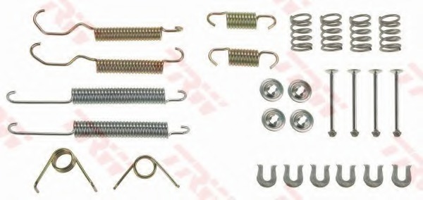 Set accesorii, sabot de frana SFK201 TRW - Frana tambur