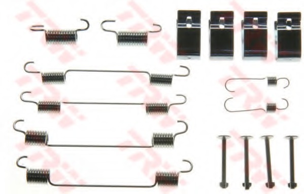 Set accesorii, sabot de frana SFK242 TRW - Frana tambur