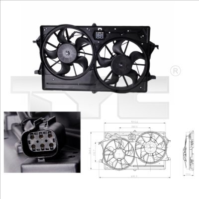 Ventilator, radiator 810-0016 TYC - Ventilator radiator Ventilator, radiator 810-0016 TYC - Ventilator radiator