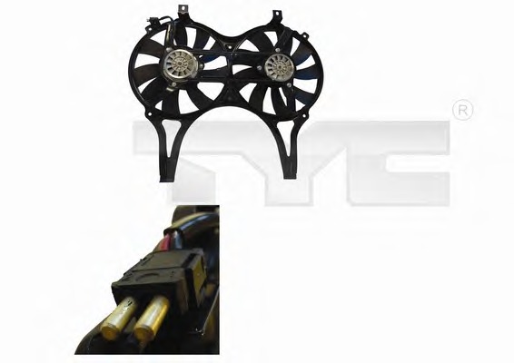 Ventilator, radiator 821-1003 TYC - Ventilator radiator