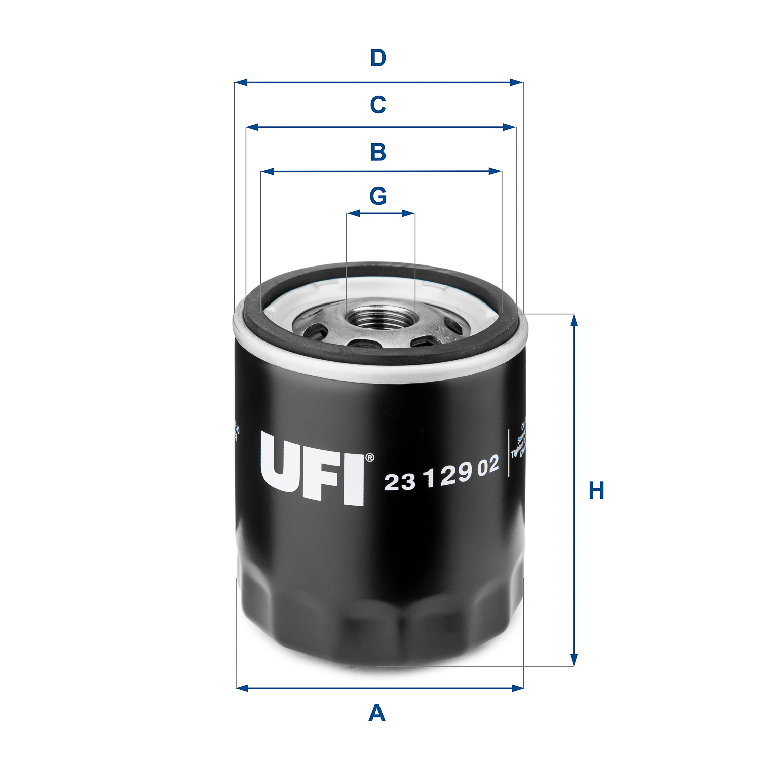Filtru ulei 23.129.02 UFI - Ungere Filtru ulei 23.129.02 UFI - Ungere