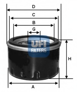 Filtru ulei 23.263.00 UFI - Filtru ulei Filtru ulei 23.263.00 UFI - Filtru ulei