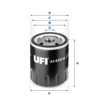 Filtru ulei 23.439.00 UFI - Ungere Filtru ulei 23.439.00 UFI - Ungere