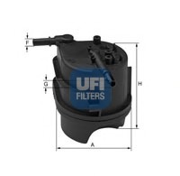 filtru combustibil 24.015.00 UFI - Filtru combustibil/carcasa filtru combustibil 24.015.00 UFI - Filtru combustibil/carcasa