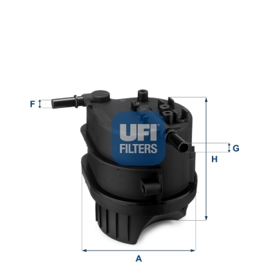 filtru combustibil 24.343.00 UFI - Filtru combustibil/carcasa filtru combustibil 24.343.00 UFI - Filtru combustibil/carcasa