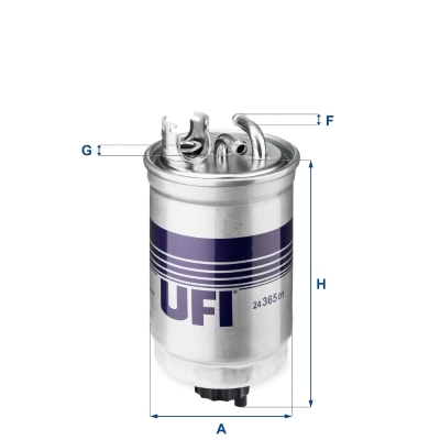 filtru combustibil 24.365.01 UFI - Filtru combustibil/carcasa filtru combustibil 24.365.01 UFI - Filtru combustibil/carcasa