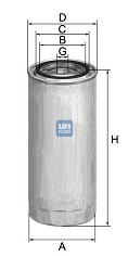filtru combustibil 24.395.00 UFI - Filtru combustibil/carcasa filtru combustibil 24.395.00 UFI - Filtru combustibil/carcasa