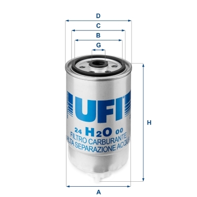 filtru combustibil 24.H2O.00 UFI - Filtru combustibil filtru combustibil 24.H2O.00 UFI - Filtru combustibil