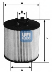 Filtru ulei 25.047.00 UFI - Ungere