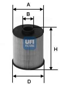filtru combustibil 26.006.00 UFI - Filtru combustibil/carcasa filtru combustibil 26.006.00 UFI - Filtru combustibil/carcasa