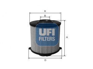 filtru combustibil 26.058.00 UFI - Filtru combustibil/carcasa filtru combustibil 26.058.00 UFI - Filtru combustibil/carcasa
