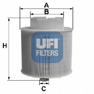 Filtru aer 27.598.00 UFI - Filtru aer/ carcasa