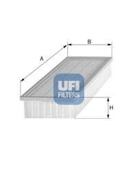 Filtru aer 30.016.00 UFI - Filtru aer/ carcasa