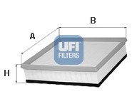 Filtru aer 30.067.00 UFI - Filtru aer/ carcasa