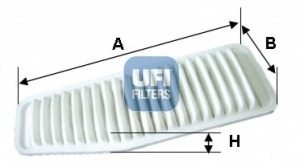 Filtru aer 30.504.00 UFI - Filtru aer/ carcasa Filtru aer 30.504.00 UFI - Filtru aer/ carcasa