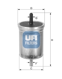 filtru combustibil 31.513.00 UFI - Filtru combustibil/carcasa filtru combustibil 31.513.00 UFI - Filtru combustibil/carcasa