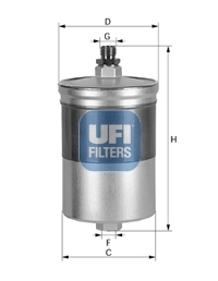 filtru combustibil 31.563.00 UFI - Filtru combustibil filtru combustibil 31.563.00 UFI - Filtru combustibil