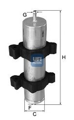 filtru combustibil 31.922.00 UFI - Filtru combustibil/carcasa