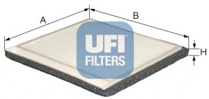 Filtru, aer habitaclu 53.021.00 UFI - Filtru aer habitaclu Filtru, aer habitaclu 53.021.00 UFI - Filtru aer habitaclu