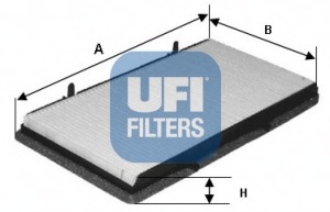 Filtru, aer habitaclu 53.131.00 UFI - Filtru aer habitaclu