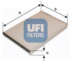 Filtru, aer habitaclu 53.159.00 UFI - Filtru aer habitaclu Filtru, aer habitaclu 53.159.00 UFI - Filtru aer habitaclu