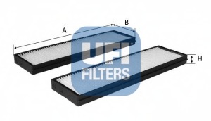 Filtru, aer habitaclu 53.163.00 UFI - Filtru aer habitaclu Filtru, aer habitaclu 53.163.00 UFI - Filtru aer habitaclu