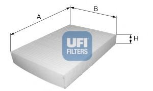 Filtru, aer habitaclu 53.207.00 UFI - Filtru aer habitaclu