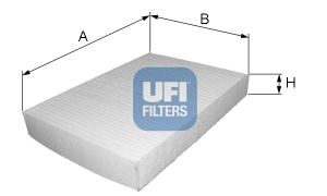 Filtru, aer habitaclu 53.213.00 UFI - Filtru aer habitaclu