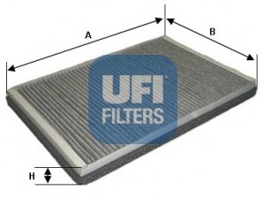 Filtru, aer habitaclu 54.174.00 UFI - Filtru aer habitaclu