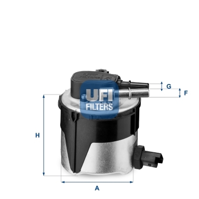 filtru combustibil 55.170.00 UFI - Filtru combustibil/carcasa filtru combustibil 55.170.00 UFI - Filtru combustibil/carcasa
