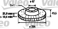 Disc frana 186185 VALEO - Frana disc Disc frana 186185 VALEO - Frana disc