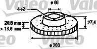 Disc frana 186198 VALEO - Frana disc Disc frana 186198 VALEO - Frana disc
