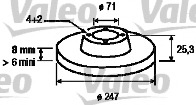 Disc frana 186416 VALEO - Frana disc Disc frana 186416 VALEO - Frana disc