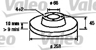 Disc frana 186487 VALEO - Frana disc Disc frana 186487 VALEO - Frana disc
