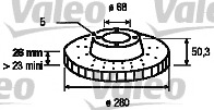 Disc frana 186526 VALEO - Frana disc Disc frana 186526 VALEO - Frana disc