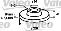 Disc frana 186647 VALEO - Disc frana Disc frana 186647 VALEO - Disc frana