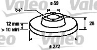 Disc frana 186724 VALEO - Frana disc Disc frana 186724 VALEO - Frana disc