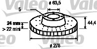 Disc frana 186748 VALEO - Frana disc Disc frana 186748 VALEO - Frana disc